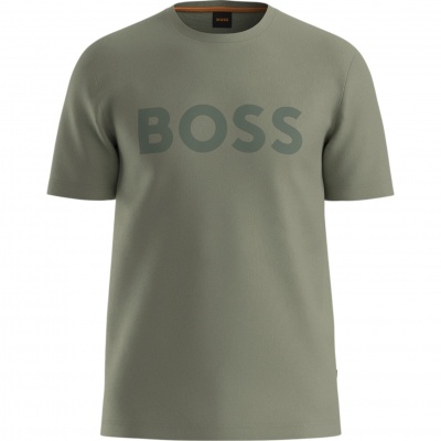 Foto van Boss Heren T-Shirt Groen 50481923/370 Thinking