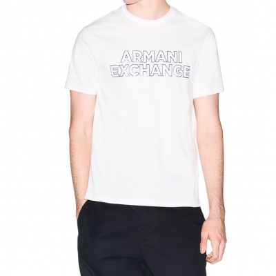 Foto van Armani Exchange Heren T-shirt Wit XM002413-AF10361/U0009