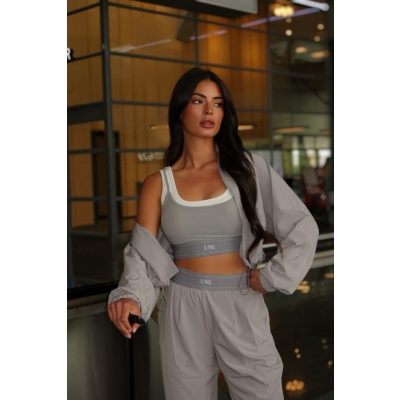 Foto van Unique The Label Dames Jas Grijs UN0020/GRI Gigi