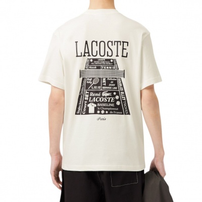 Foto van Lacoste Heren T-Shirt Wit TH0537/70V 1HT1