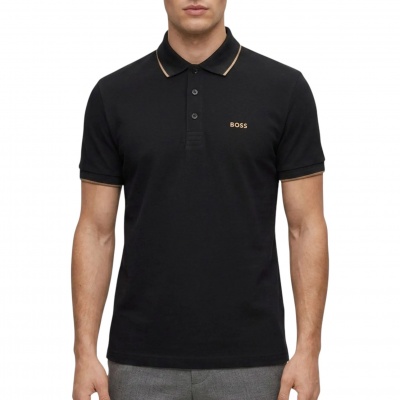 Foto van Boss Heren Polo Zwart 50469055/012 Paddy