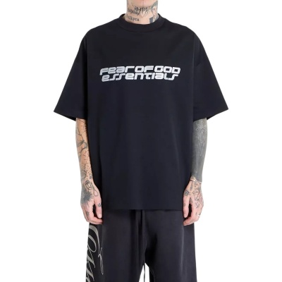 Foto van Fear Of God T-shirt Zwart 90s Tee Vintage Black