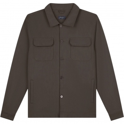 Tria D'Oro Heren Overshirt Bruin M-SS26-RVOS/BRWN Riviera Foto van Tria D'Oro Heren Overshirt Bruin M-SS26-RVOS/BRWN Riviera