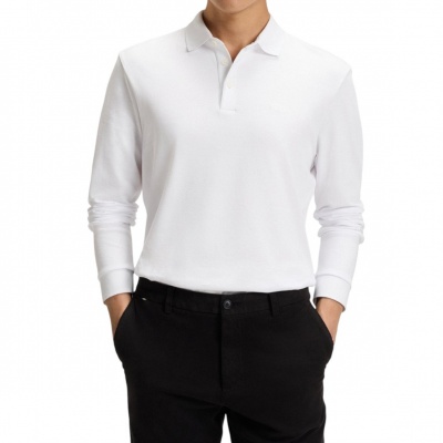 Foto van Boss Heren Polo Wit 50468392/100 Pado