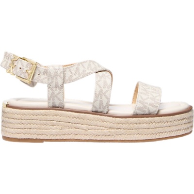 Michael Kors Dames Espadrille Bruin 40S5LYFS1B/150 Lynn Espadrille Sandal Foto van Michael Kors Dames Espadrille Bruin 40S5LYFS1B/150 Lynn Espadrille Sandal