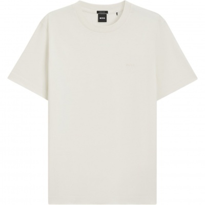 Boss Heren T-Shirt Wit 50565995/118 Thompson Foto van Boss Heren T-Shirt Wit 50565995/118 Thompson