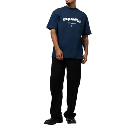 Foto van Equalite Heren T-shirt Blauw EQ.25.8.6.30/310 Celeste Boxy Tee