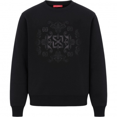Foto van Xplct Heren Trui Zwart XPL-2507-16/10 Baroque sweater