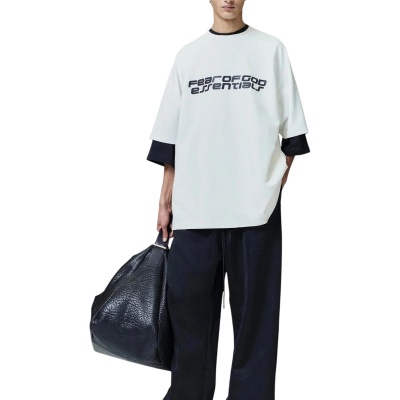 Foto van Fear Of God T-shirt Wit 90s Tee Ivory