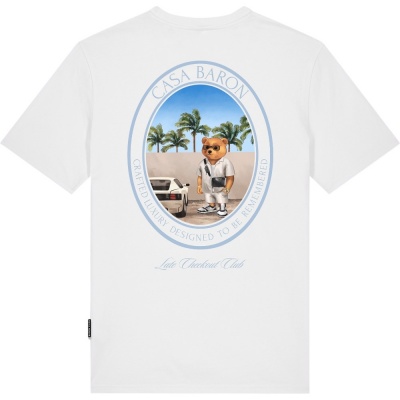 Foto van Baron Filou Heren T-shirt Wit CLXIX Backprint