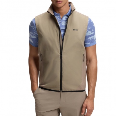 Foto van Boss Heren Bodywarmer Groen 50554187/334 Ow Goc Birdie Vest