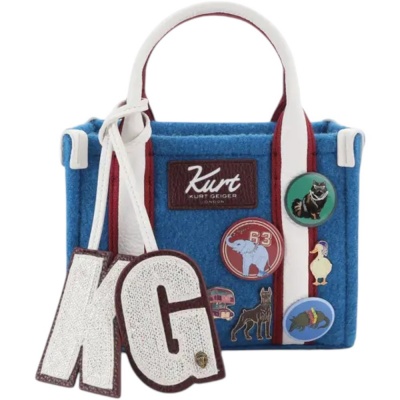 Foto van Kurt Geiger Dames Tas Blauw 6061280609 Xs Southbank Tote
