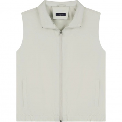 Tria d'Oro Heren Bodywarmer M-SS25-BW/Sand Bodywarmer Foto van Tria d'Oro Heren Bodywarmer M-SS25-BW/Sand Bodywarmer