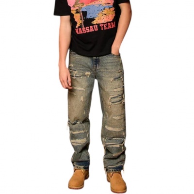 Foto van Amicci Heren Jeans Blauw AMJ113/BLU Manuel