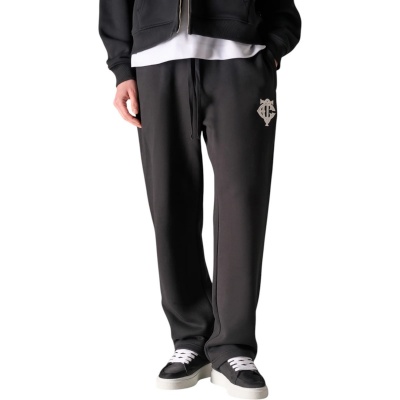 Foto van The Couture Club Heren Broek Zwart TCCM2963 Monogram Applique Emblem