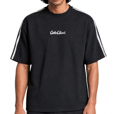 Foto van Carlo Colucci Heren T-shirt Zwart C3226/20