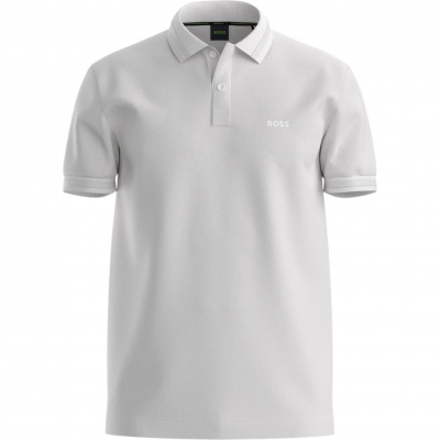 Foto van Boss Heren Polo Wit 50554574/100 Pio