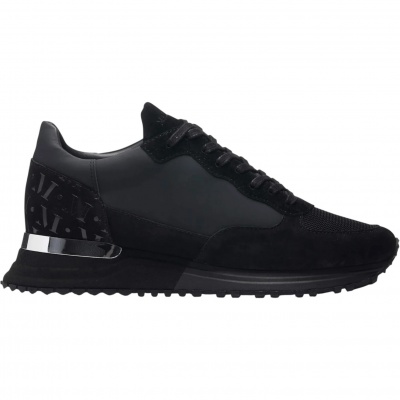 Foto van Mallet London Heren Sneaker Zwart TE2050BLK Popham
