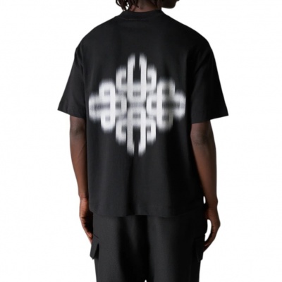Foto van The Couture Club Heren T-shirt Zwart TCCM2977 Motion Blurred Emblem