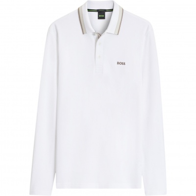 Foto van Boss Heren Polo Bruin 50536609/116 Plisy