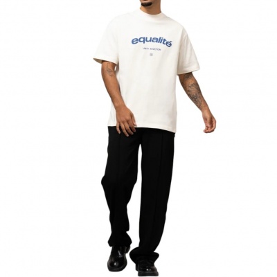 Foto van Equalite Heren T-shirt Wit EQ.25.8.6.30/110 Celeste Boxy Tee
