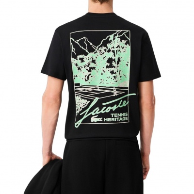 Foto van Lacoste Heren T-shirt Zwart TH5505/031