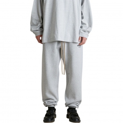 Foto van Fear Of God Broek Grijs Fleece Light Heather