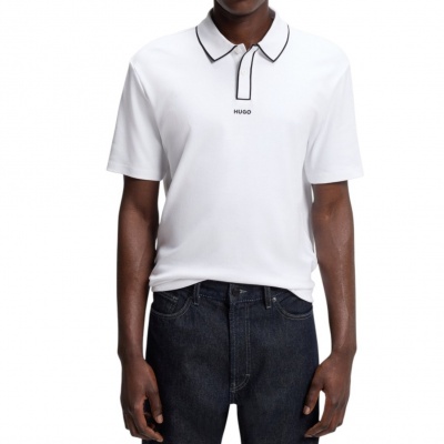 Foto van Boss Heren Polo Wit 50553045/100 Dalumo