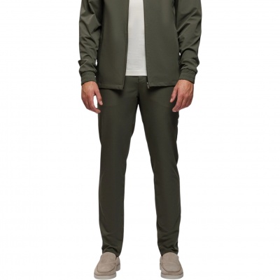 Tria D'oro Heren Broek Groen TD1800/Oliv Tracksuit Pantalon Foto van Tria D'oro Heren Broek Groen TD1800/Oliv Tracksuit Pantalon