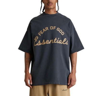 Foto van Fear Of God T-shirt Grijs 90's Faded Iron