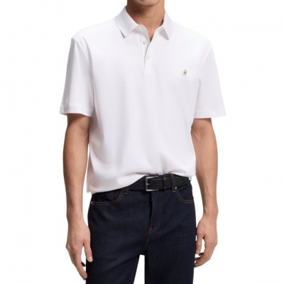 Foto van Boss Heren Polo Wit 50555829/100 C Parris