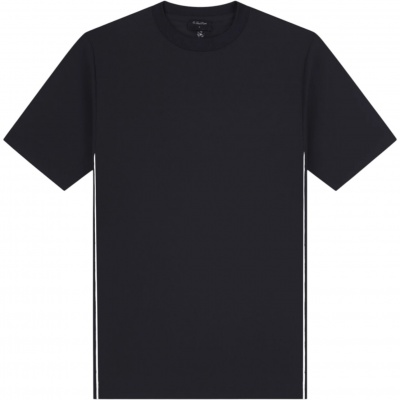 Foto van Tria D'Oro Heren T-shirt Blauw TRTP/NAV Travel T-Shirt Piped