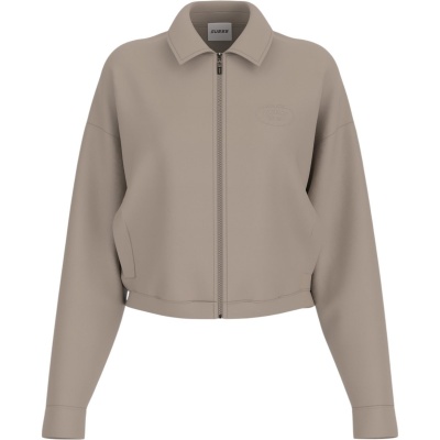 Guess Dames Vest Bruin V6RQ17-KD822/G1O3 Annie Crop Full Zip Foto van Guess Dames Vest Bruin V6RQ17-KD822/G1O3 Annie Crop Full Zip