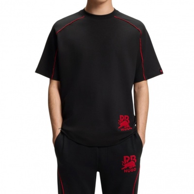 Foto van Boss Heren T-Shirt Zwart 50559676/001 Dorox Rb