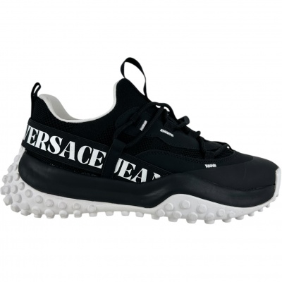 Versace Couture Heren Sneakers Zwart 80YA3SN2-ZSE12/899 Hyber Foto van Versace Couture Heren Sneakers Zwart 80YA3SN2-ZSE12/899 Hyber