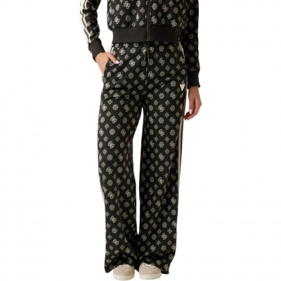 Guess Dames Broek Zwart V5YB10/FJ8C Peony Taped Foto van Guess Dames Broek Zwart V5YB10/FJ8C Peony Taped
