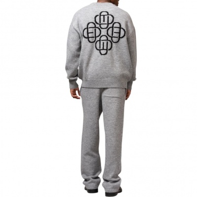 Foto van Equalite Heren Trui Grijs EQ.25.8.5.1/220 Fluffy Knit Sweater