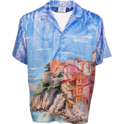 Foto van Carlo Colucci Heren Overshirt Blauw C5111/111