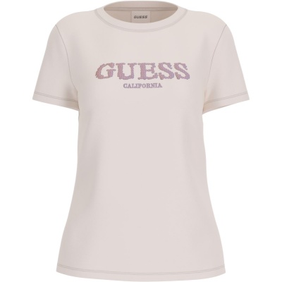 Foto van Guess Dames T-shirt Wit V6RI11-J1314/G012 Giuditta Cn Ss T-Shirt