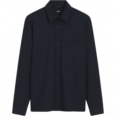 Foto van Boss Heren Overhemd Blauw 50567128/404 P-LEO