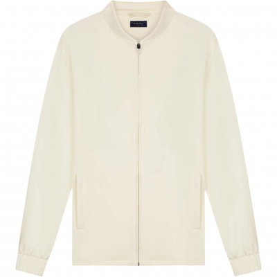 Tria d'Oro Heren Jas M-SS25-TJ/Creme Tracksuit Jacket Foto van Tria d'Oro Heren Jas M-SS25-TJ/Creme Tracksuit Jacket