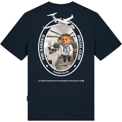 Foto van Baron Filou Heren T-shirt Blauw CLII/NAVBLU Oval