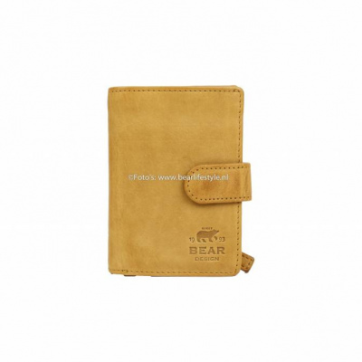 Portemonnee/Pasjeshouder Bear Design CL 527 Okergeel Portemonnee/Pasjeshouder Bear Design CL 527 Okergeel