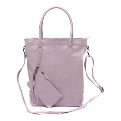Zebra Natural Bag Kartel met rits XL 223305b - Purple Zebra Natural Bag Kartel met rits XL 223305b - Purple