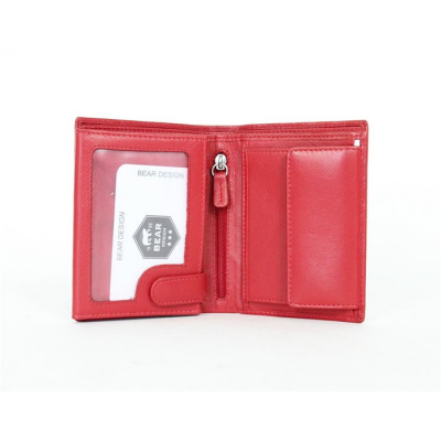 Hoge Billfold Bear Design FR 7252 Rood Hoge Billfold Bear Design FR 7252 Rood