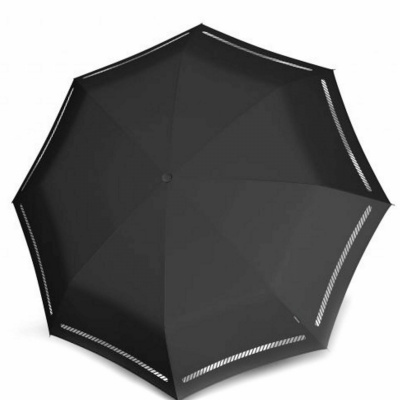Knirps T-200 Medium Duomatic Paraplu Reflective Zwart Knirps T-200 Medium Duomatic Paraplu Reflective Zwart