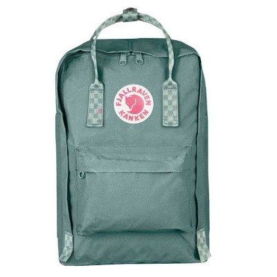 Fjällräven Kånken 15'' Frost Green-Chess Pattern Fjällräven Kånken 15'' Frost Green-Chess Pattern
