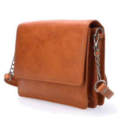 Schoudertas Leather Design HB 760 S Cognac Schoudertas Leather Design HB 760 S Cognac