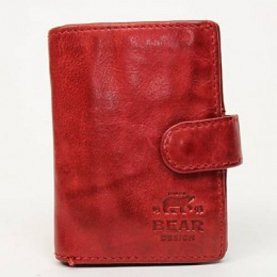 Portemonnee/Pasjeshouder Bear Design CL 527 Rood Portemonnee/Pasjeshouder Bear Design CL 527 Rood