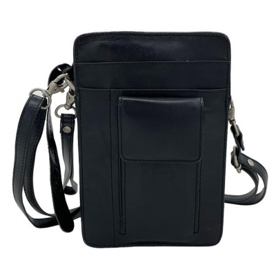 Heren Schoudertas Leather Design 1335 Zwart Heren Schoudertas Leather Design 1335 Zwart
